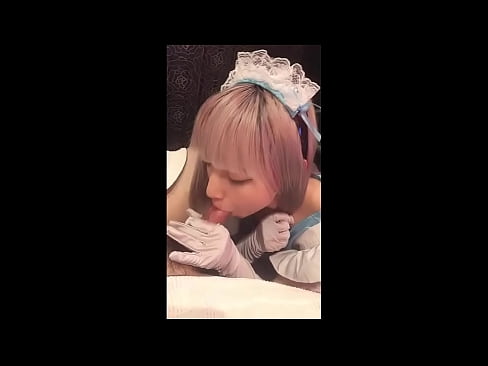 ❤️ יפני איידול [מאיוקה], תחפושת עוזרת צרפתית, חלק 1, מציצה וטלטלה עם קרם ️❌ פורנו אצלנו ❌